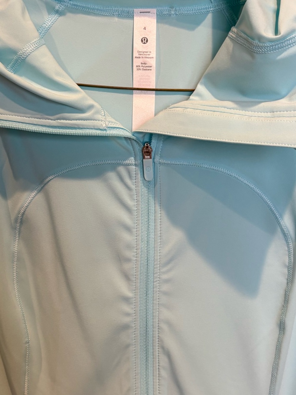 LULULEMON athletica Women's MIST OVER ME WINDBREAKER Turquoise Zip-Up Hoodie